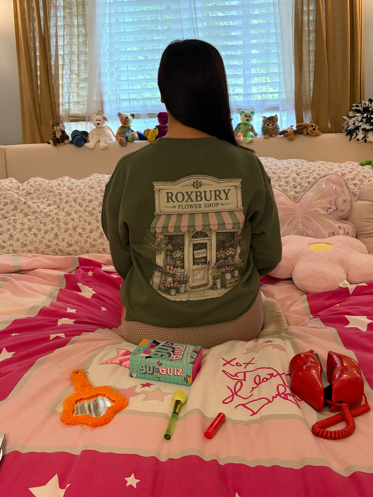Relaxed By Relove- Roxbury Flower Shop Crewneck (Pre-Order) Est Ship Date. 10/10