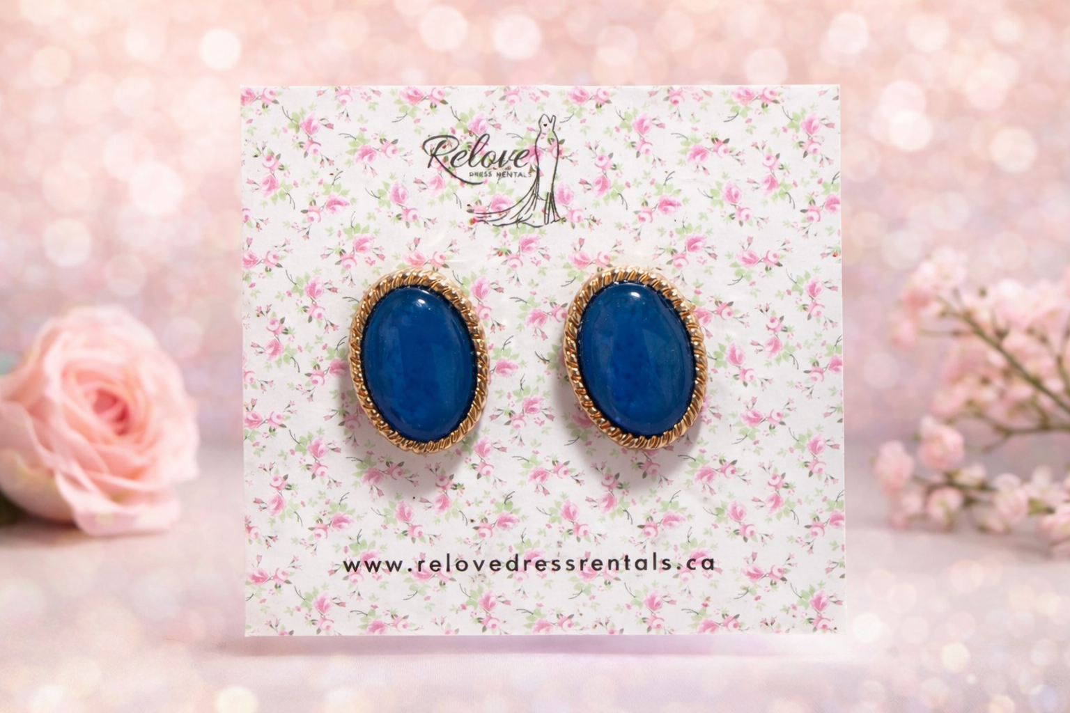 Ocean Blue Stud Earrings