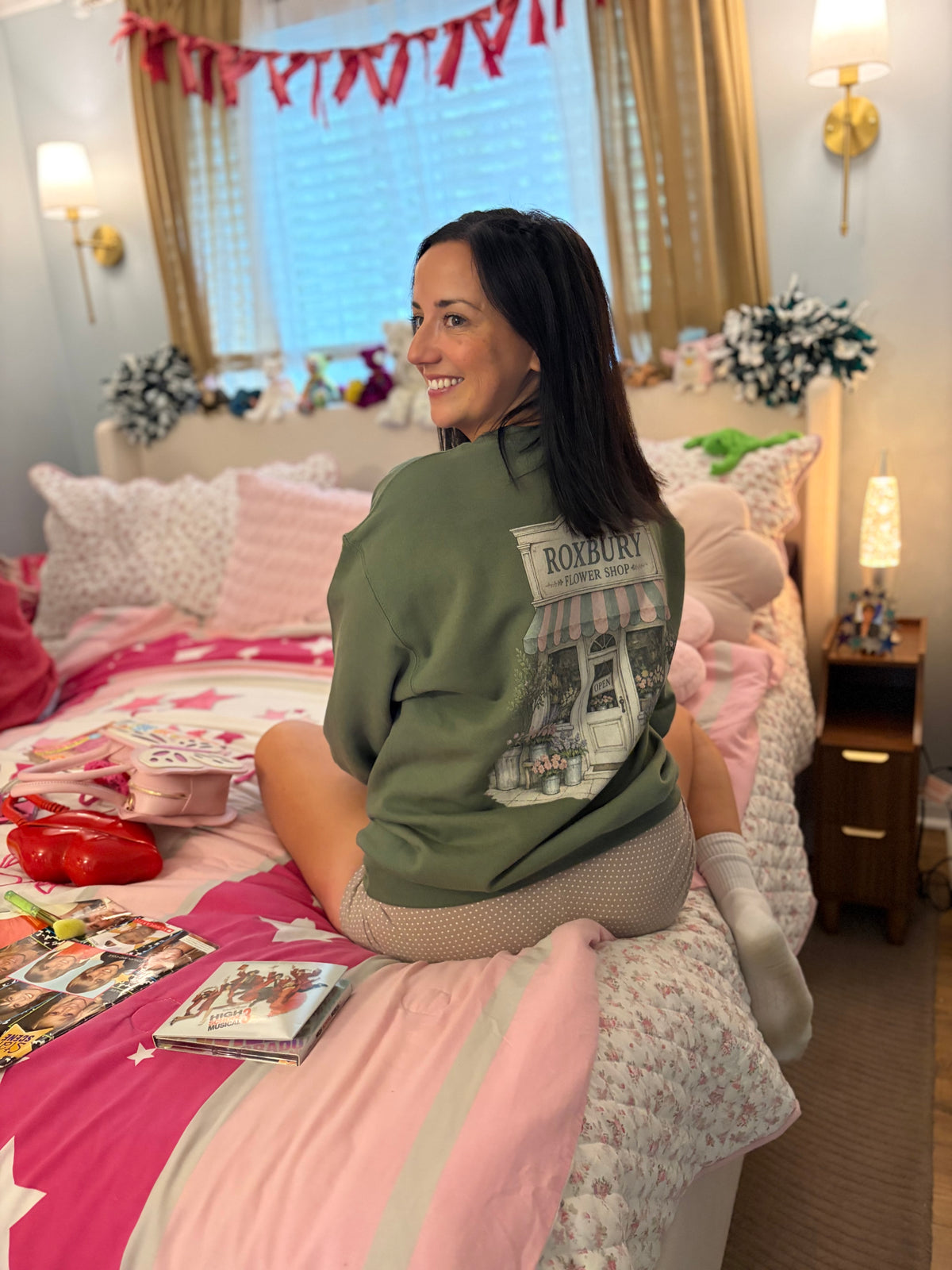 Relaxed By Relove- Roxbury Flower Shop Crewneck (Pre-Order) Est Ship Date. 10/10