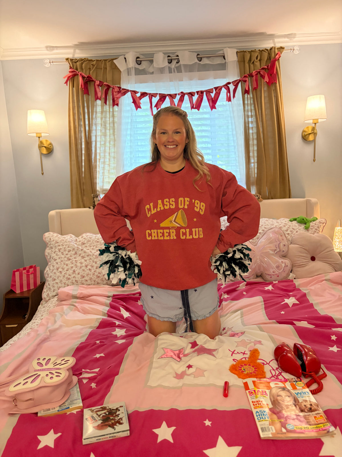 Relaxed By Relove- Cheer Club Crewneck (Pre-Order) Est Ship Date. 10/10