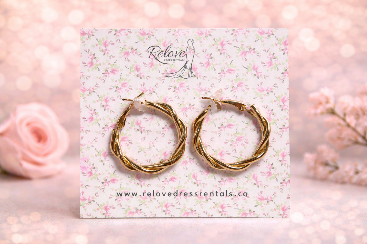 Gold Twist Hoops
